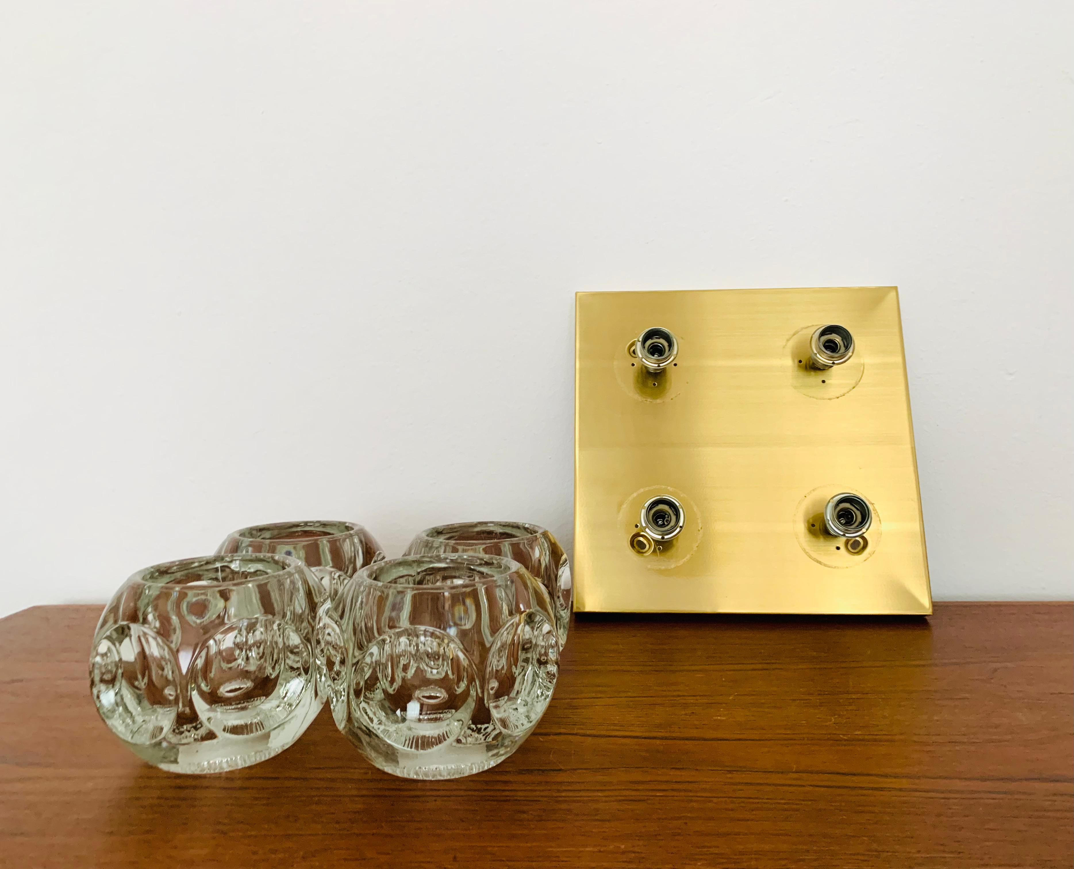 Mid-20th Century Ice Cube Wall or Ceiling Lamp by Peill and Putzler