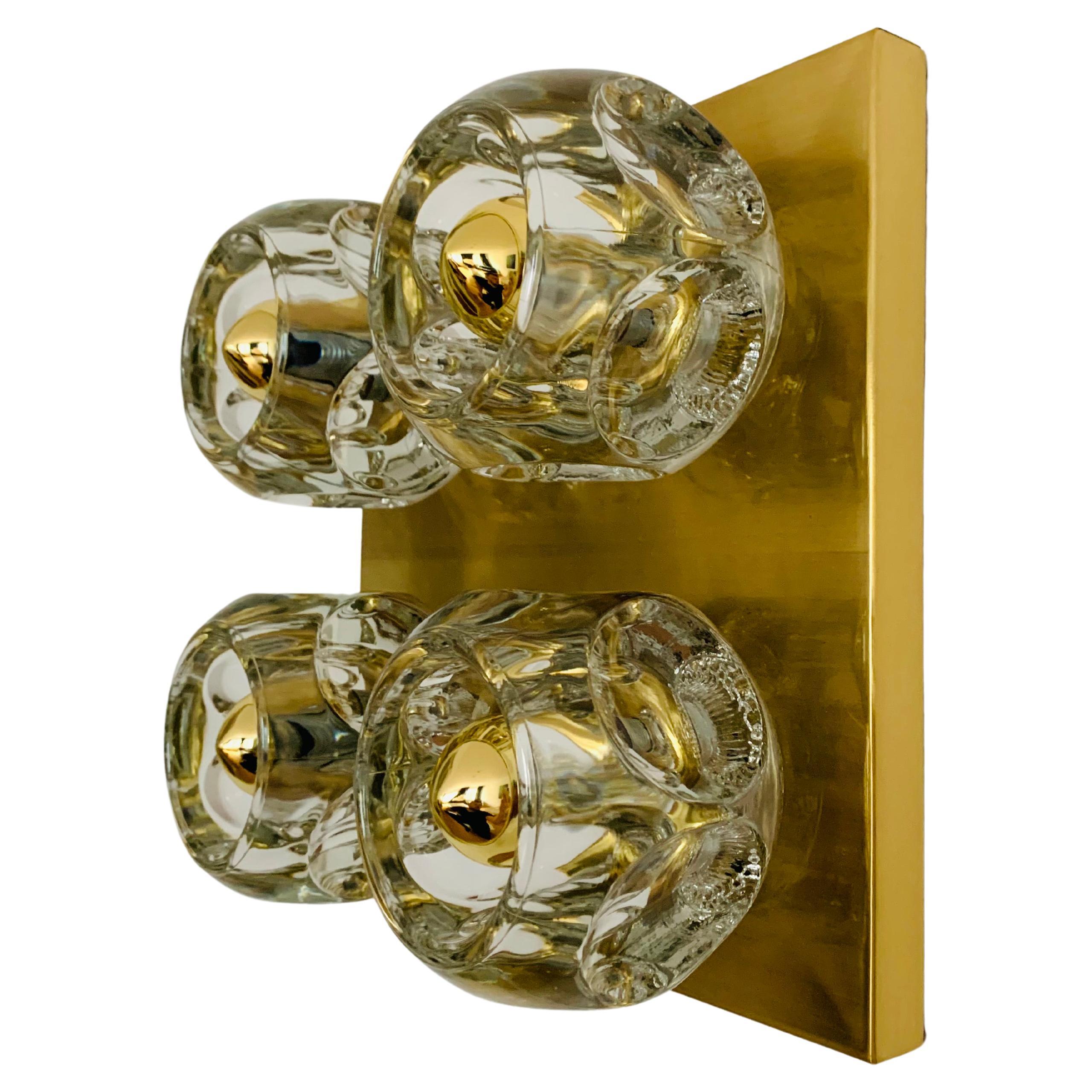 Ice Cube Wall or Ceiling Lamp by Peill and Putzler For Sale