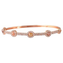 Bracciale Ice Diamond con diamanti in oro rosa 18 carati