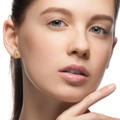 Pendientes Mínimos de Diamante Hielo en Oro Blanco de 18k