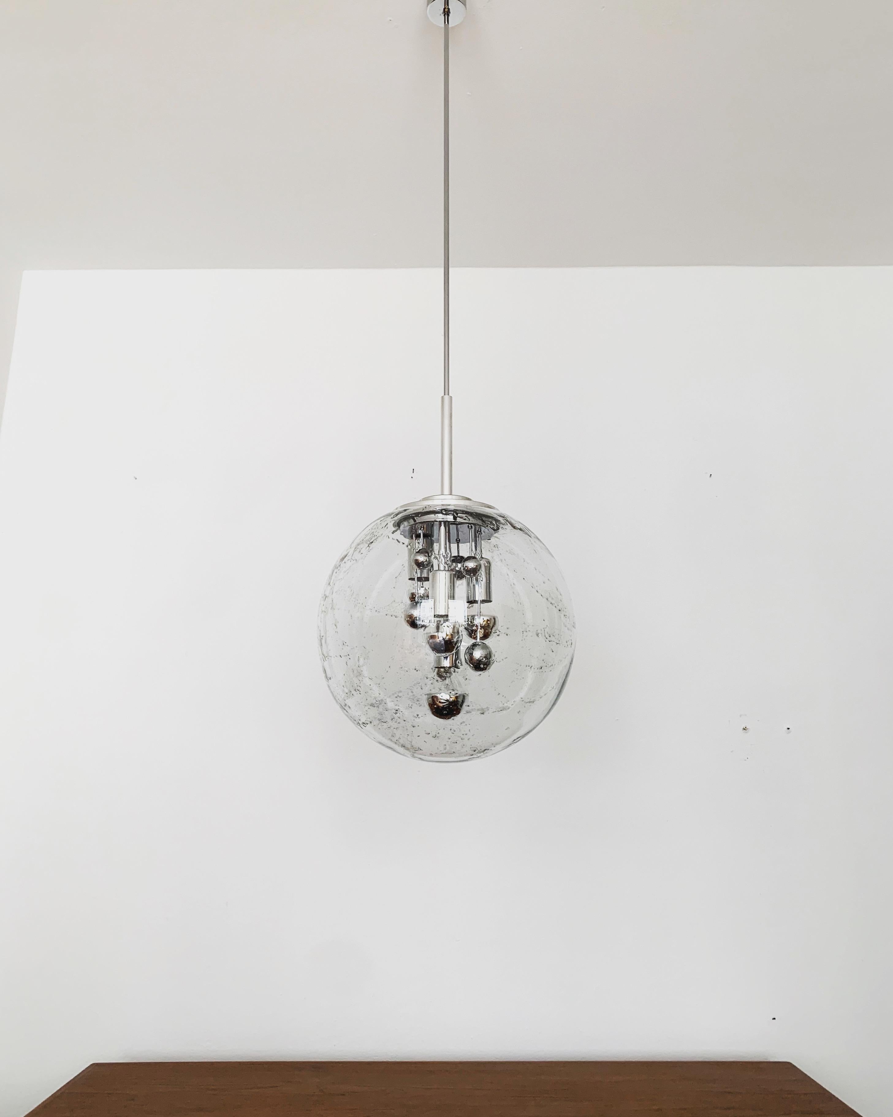 Metallo Lampada Ice Glass Big Ball di Bigli in vendita