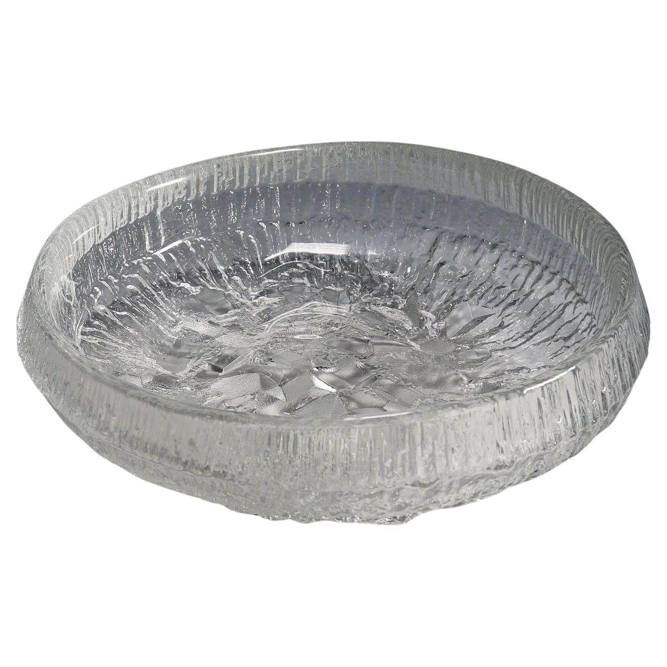 Ice Glass Bowl "Lunaria" by Tapio Wirkkala for Iittala 1972
