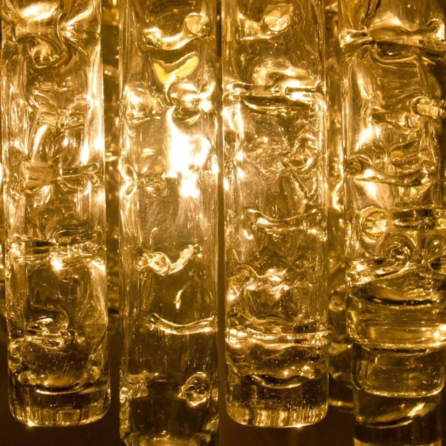 Autre Lustre en verre glacé Doria, 1960 en vente