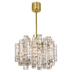 Lustre en verre glacé Doria, 1960
