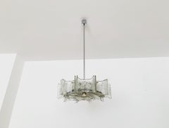 Eisglas-Kronleuchter von Kaiser Leuchten