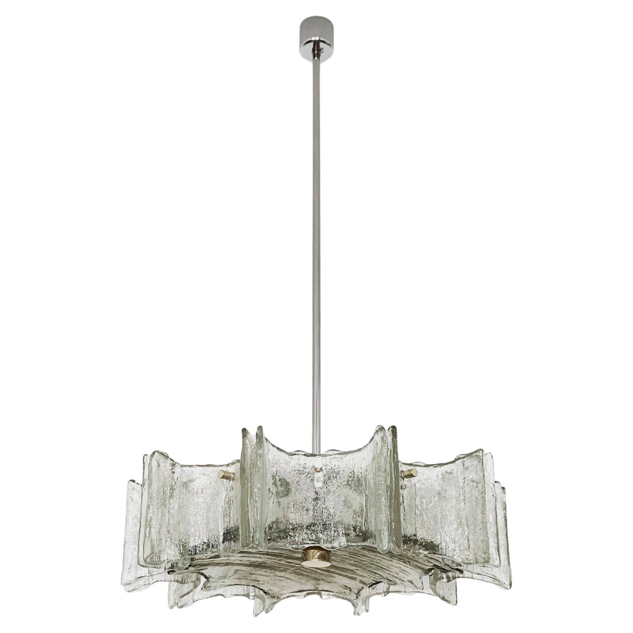 Ice Glass Chandelier by Kaiser Leuchten