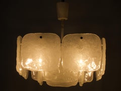 Ice Glass Chandelier by Kalmar, Austria
