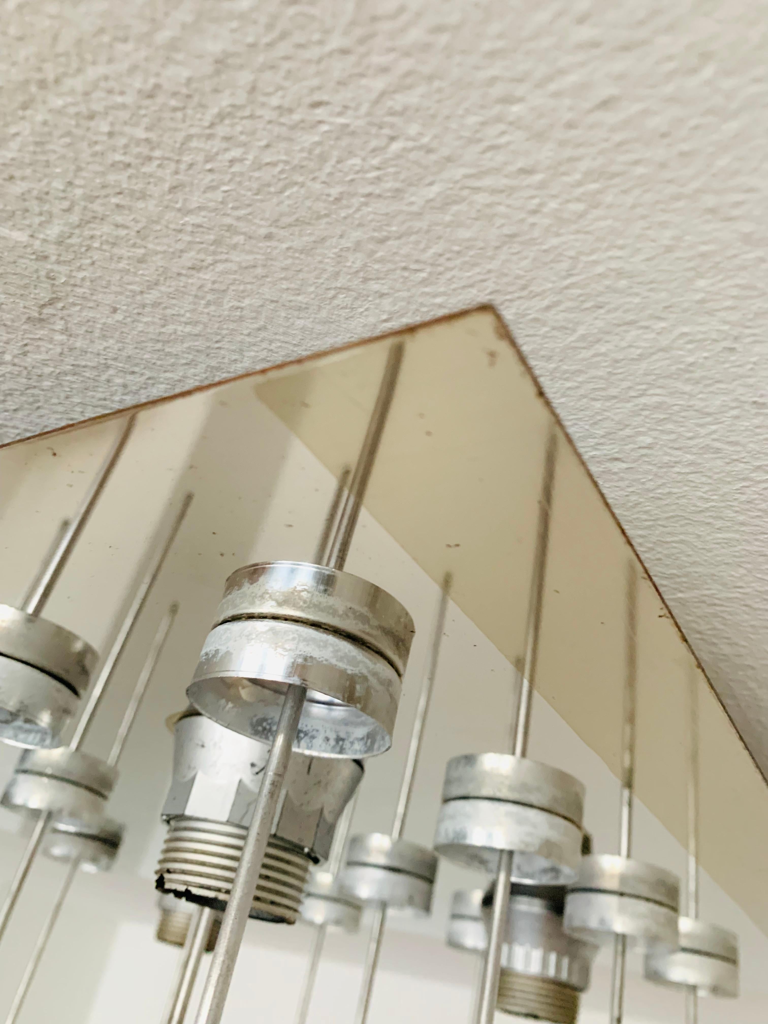 Ice Glass Flush Light by Glashütte Limburg For Sale 10