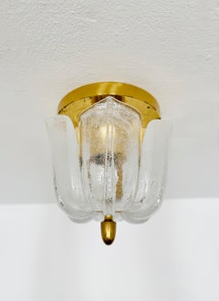 Ice Glass Flush Light von Glashütte Limburg