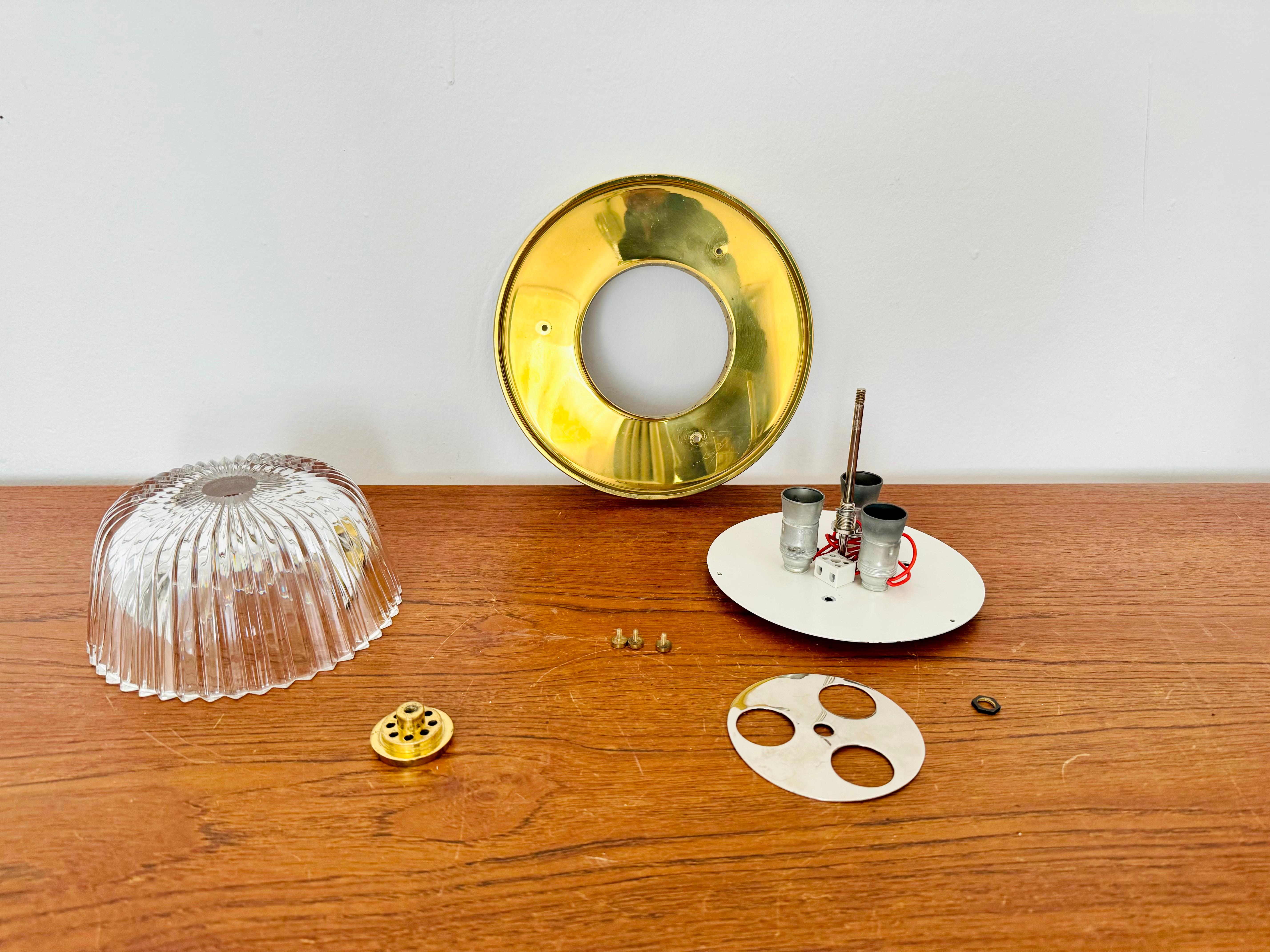 Lampe encastrée verre glacé en vente 6