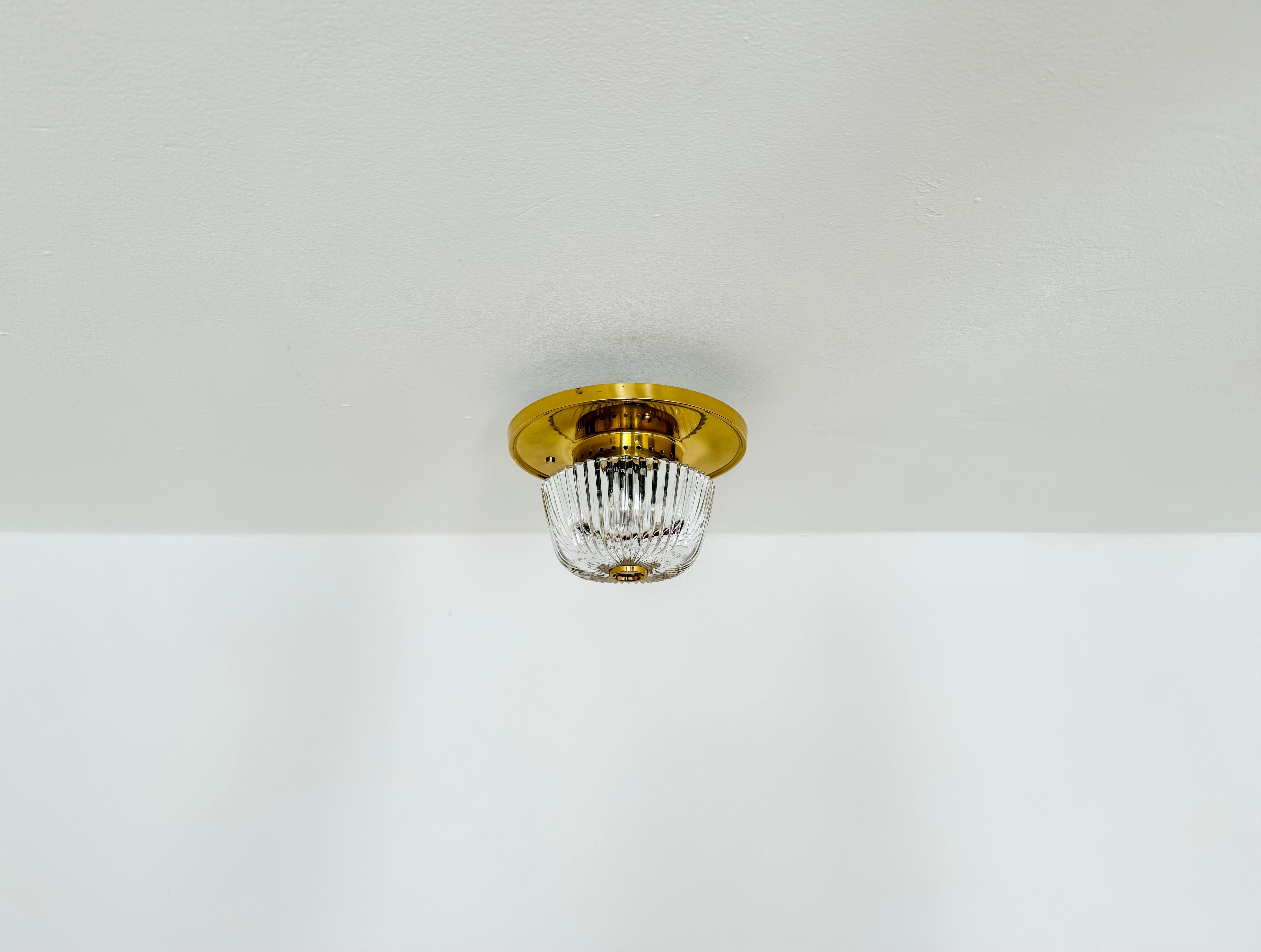 Lampe encastrée verre glacé Bon état - En vente à München, DE
