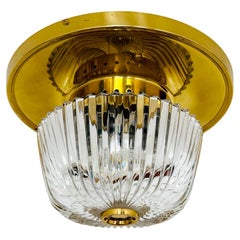 Lampada ad incasso in vetro ghiaccio