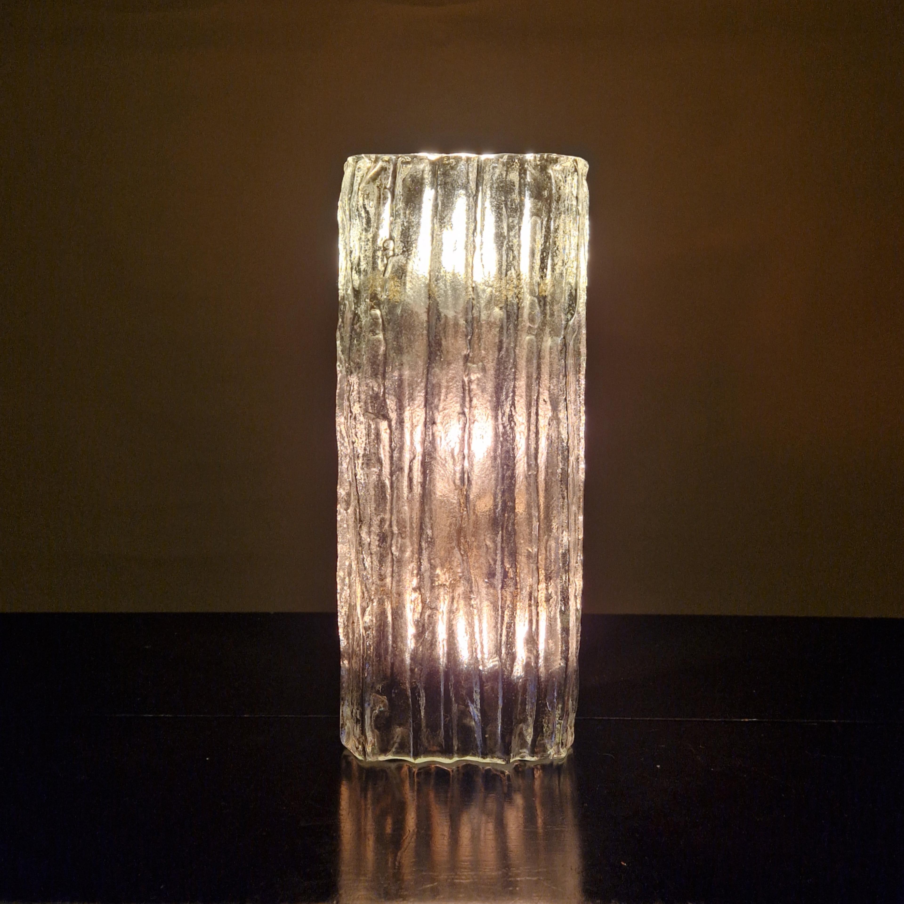 Wandleuchte „Herrenberg“ aus Eisglas von Kalmar, Österreich 1970er Jahre im Angebot 2