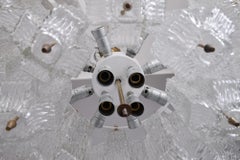 Eisglas-Kalmar-Kronleuchter, um 1950