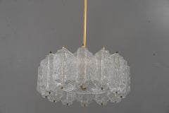 Ice Glass Kalmar Chandelier, circa 1950s