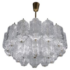 Eisglas-Kalmar-Kronleuchter, um 1950