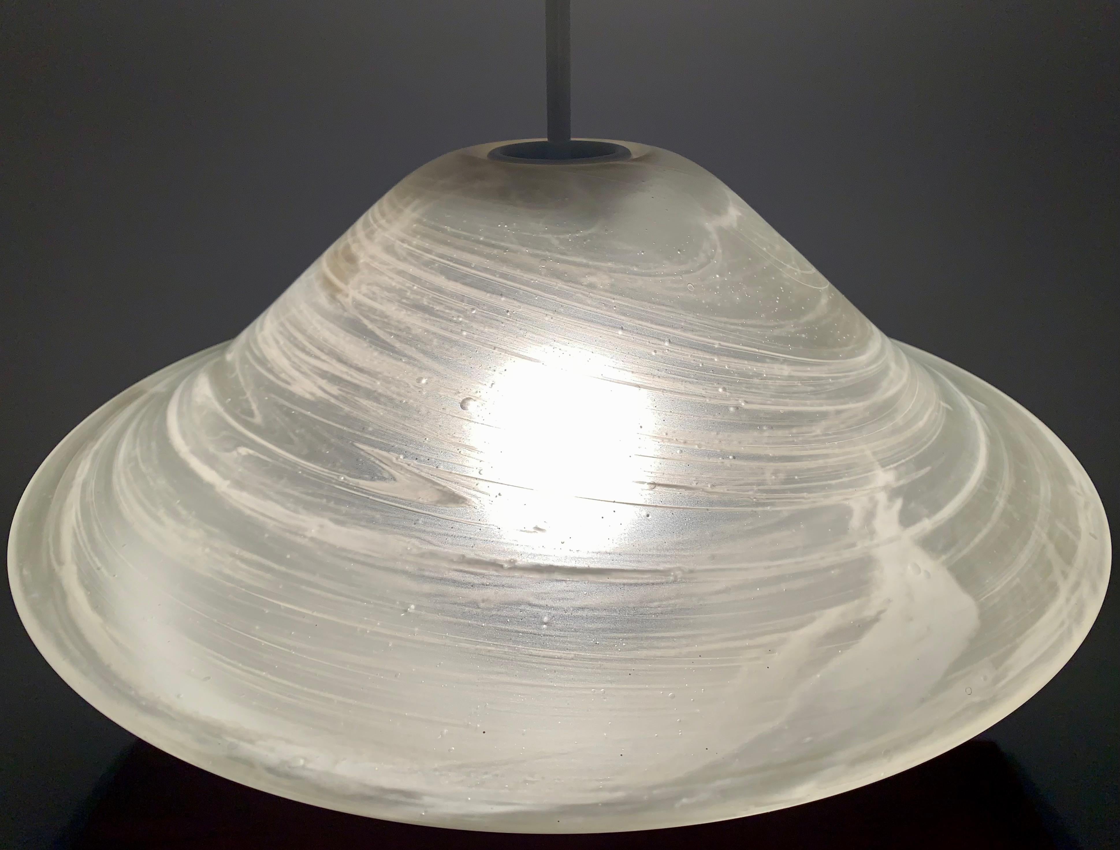 Lampe aus Eisglas von Peill und Putzler im Angebot 4