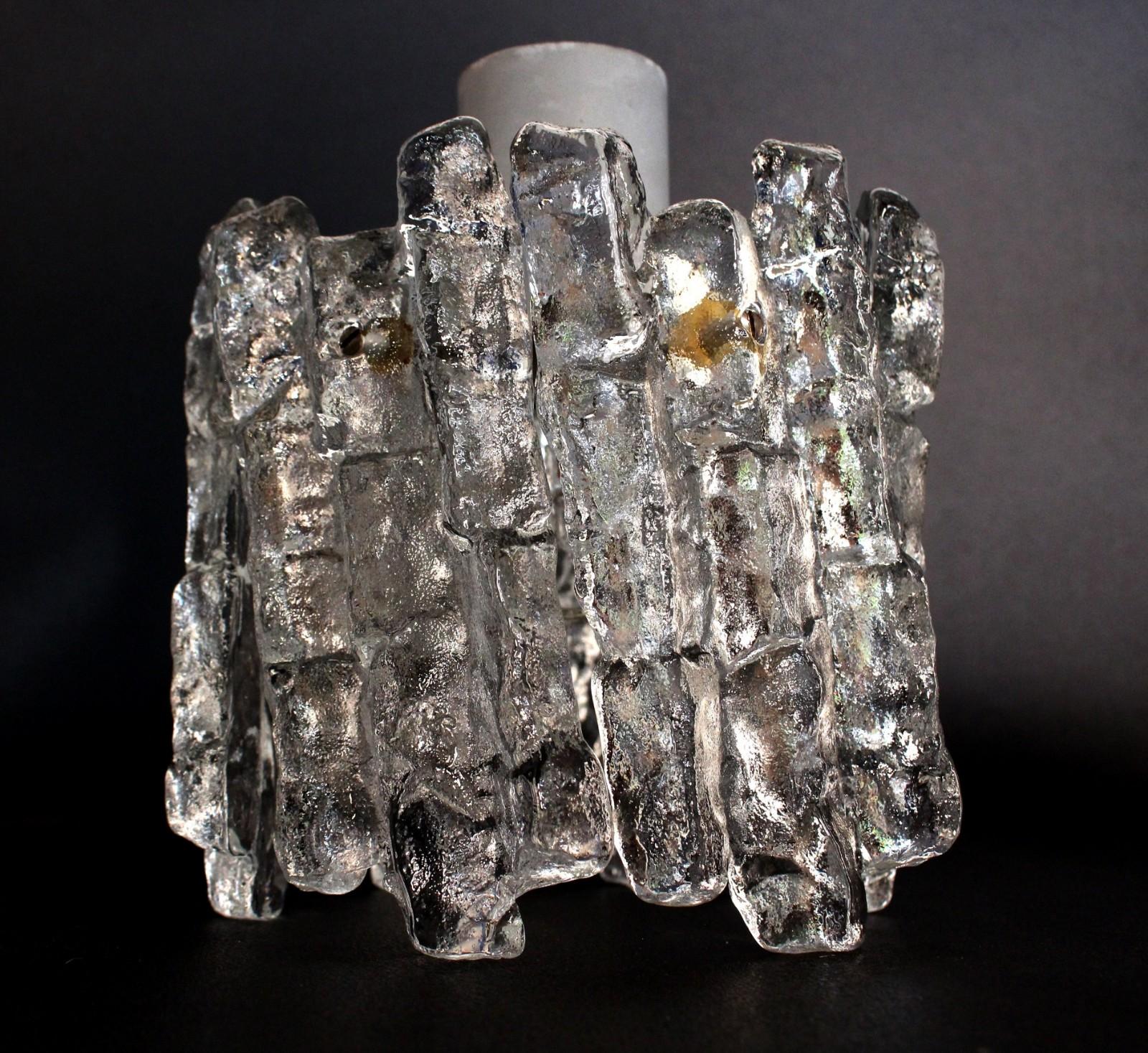 Ice Glass Pendant by J.T. Kalmar For Sale 2