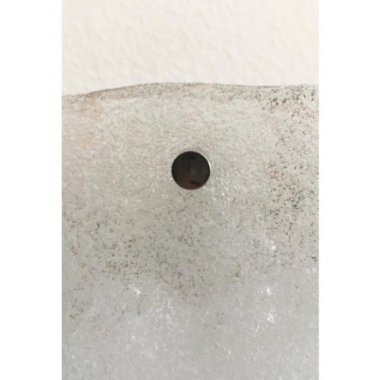 Metallo Sconcezza in vetro ghiaccio di Kalmar Franken KG, anni '60 in vendita