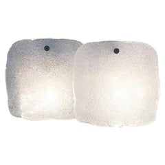 Ice Glass Sconce from Kalmar Franken KG, 1960s
