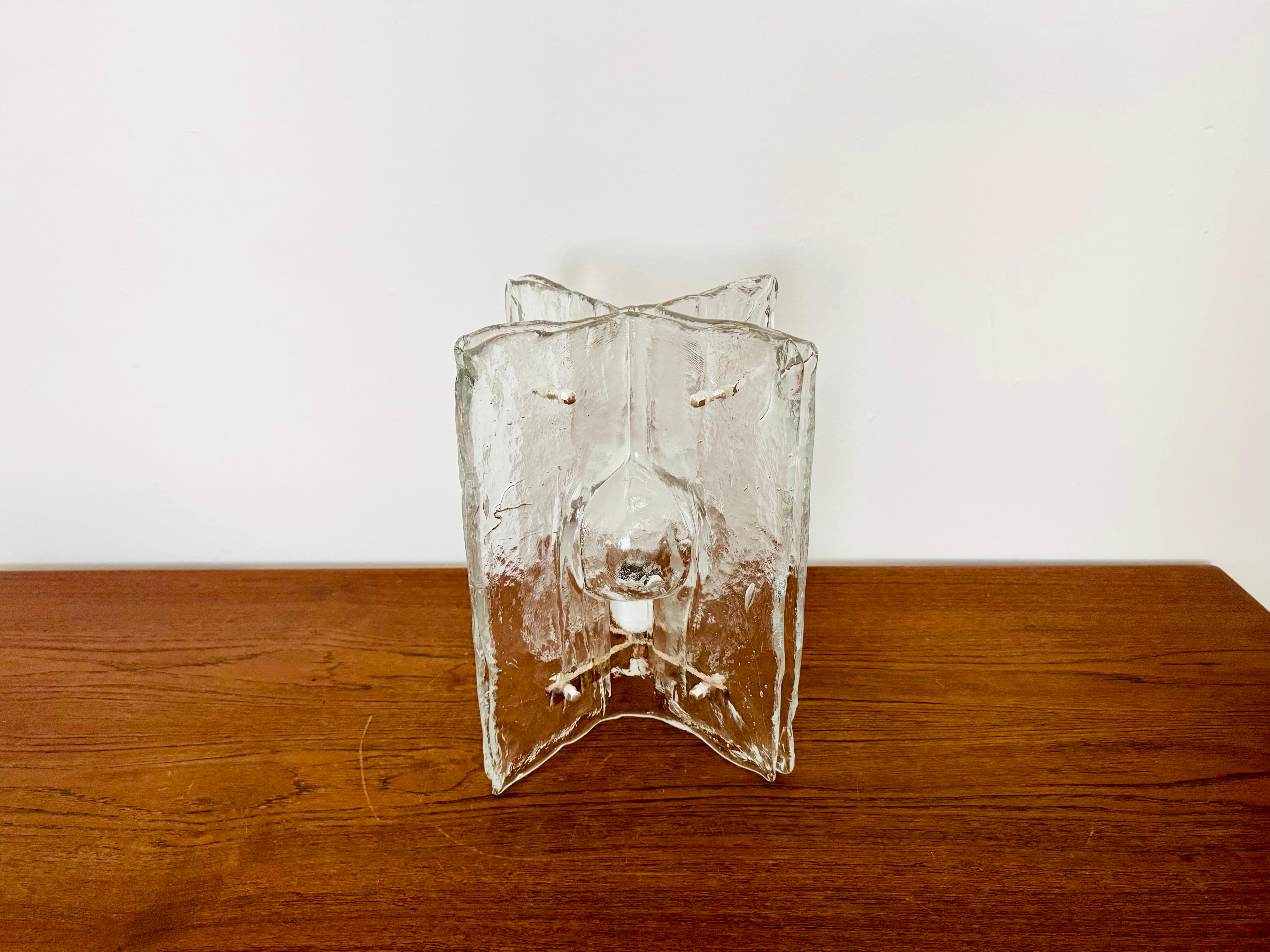 Lámpara de sobremesa de cristal Ice by Salviati Moderno de mediados de siglo en venta