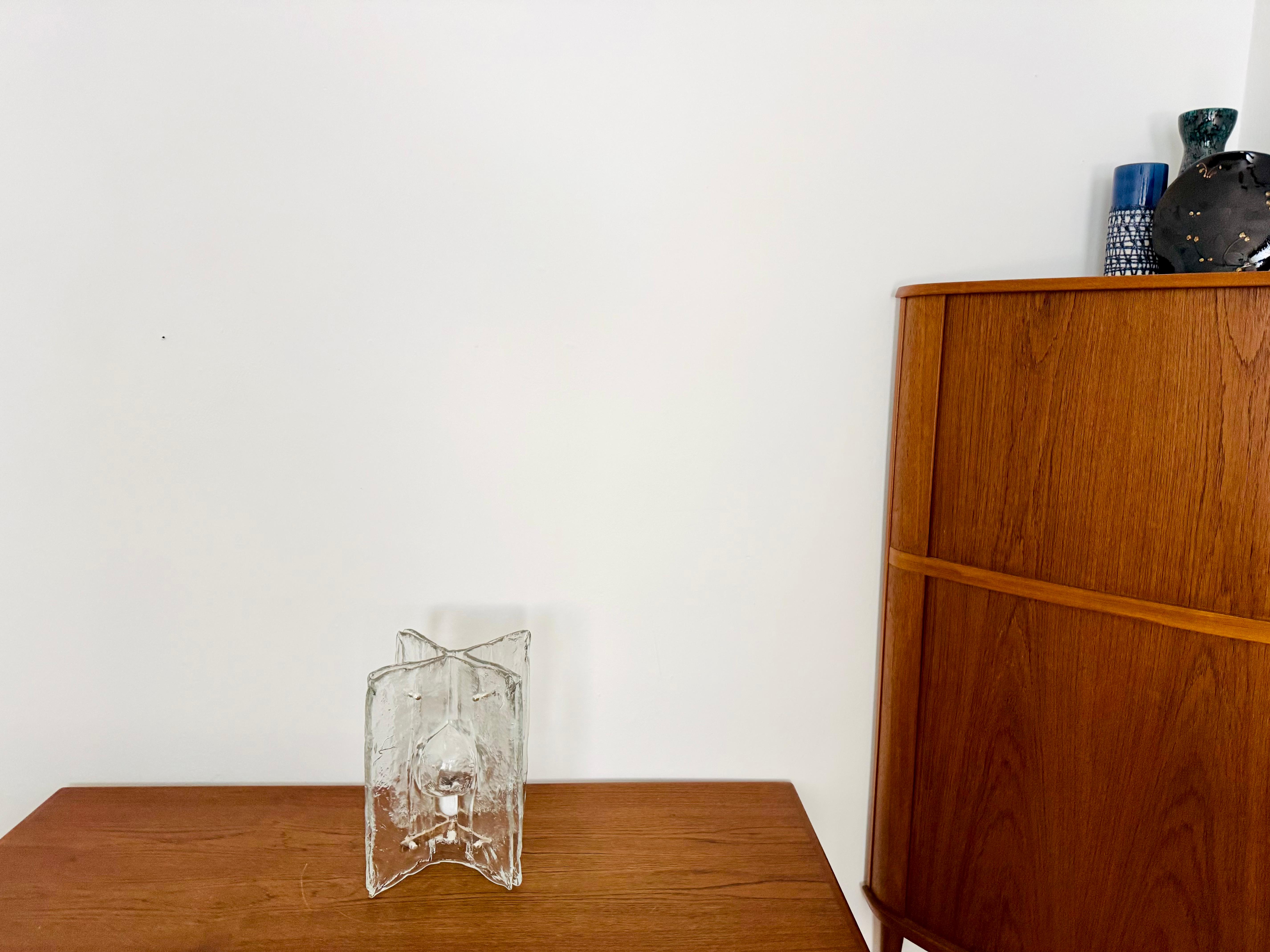 Lámpara de sobremesa de cristal Ice by Salviati mediados del siglo XX en venta