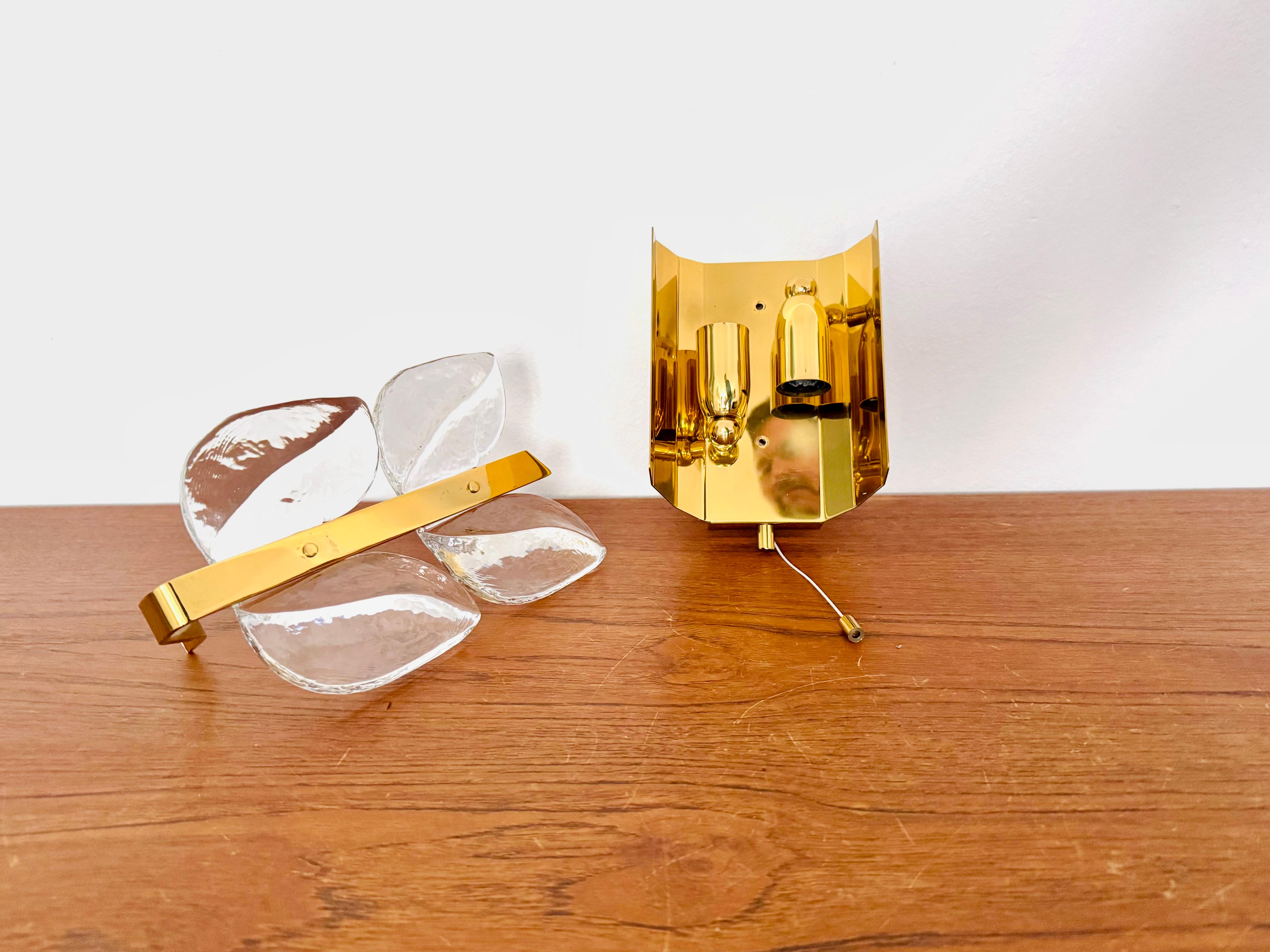Lámpara de pared de cristal Ice de J.T. Kalmar en venta 5