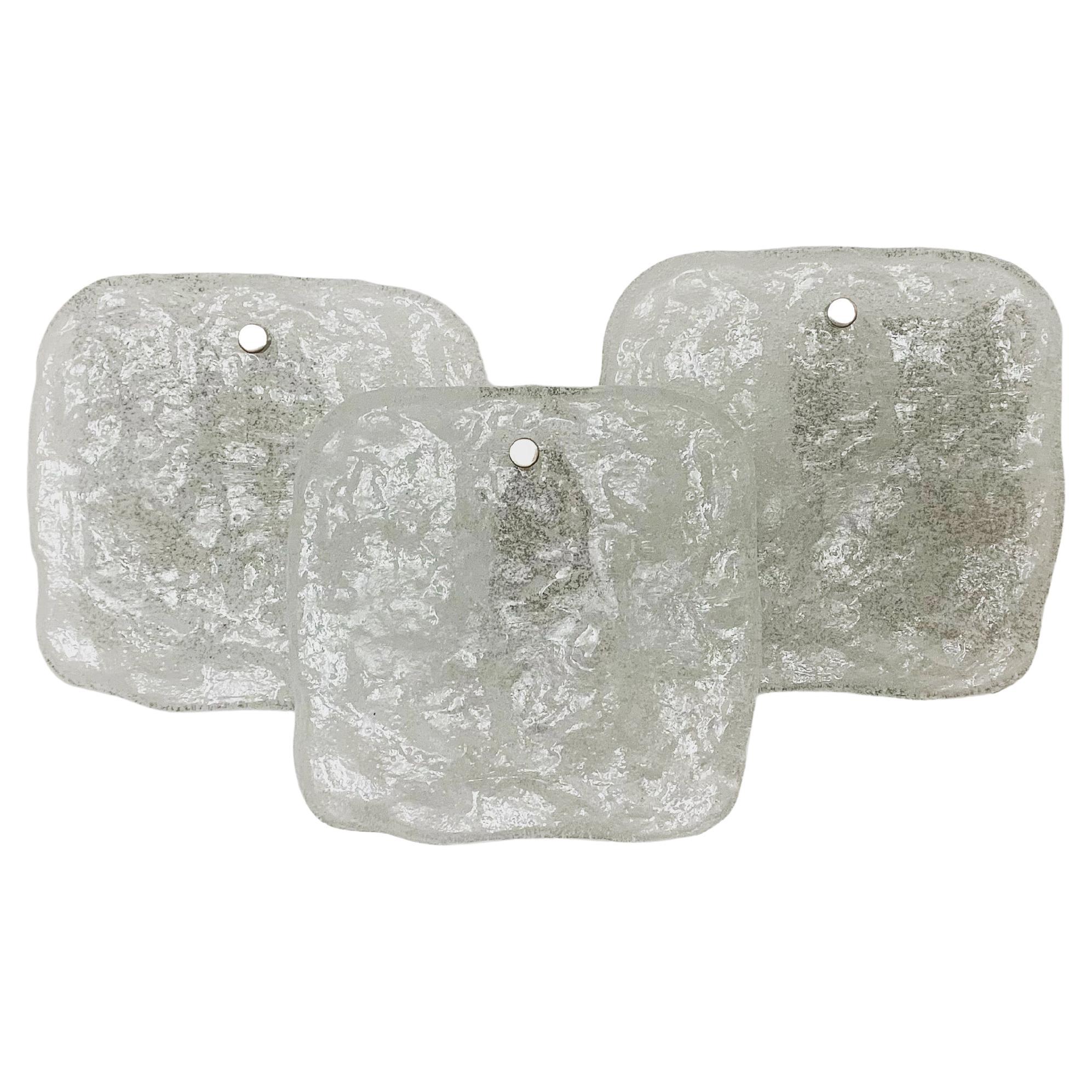 Ice Glass Wall Lamp by J.T. Kalmar