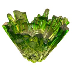„ICE“ Green glass bowl, by Tapio Wirkkala for Humppila, Finland 196o‘s.
