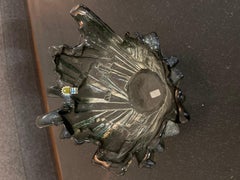 „ICE“ Grey glass bowl, by Tapio Wirkkala for Humppila, Finland 196o‘s.