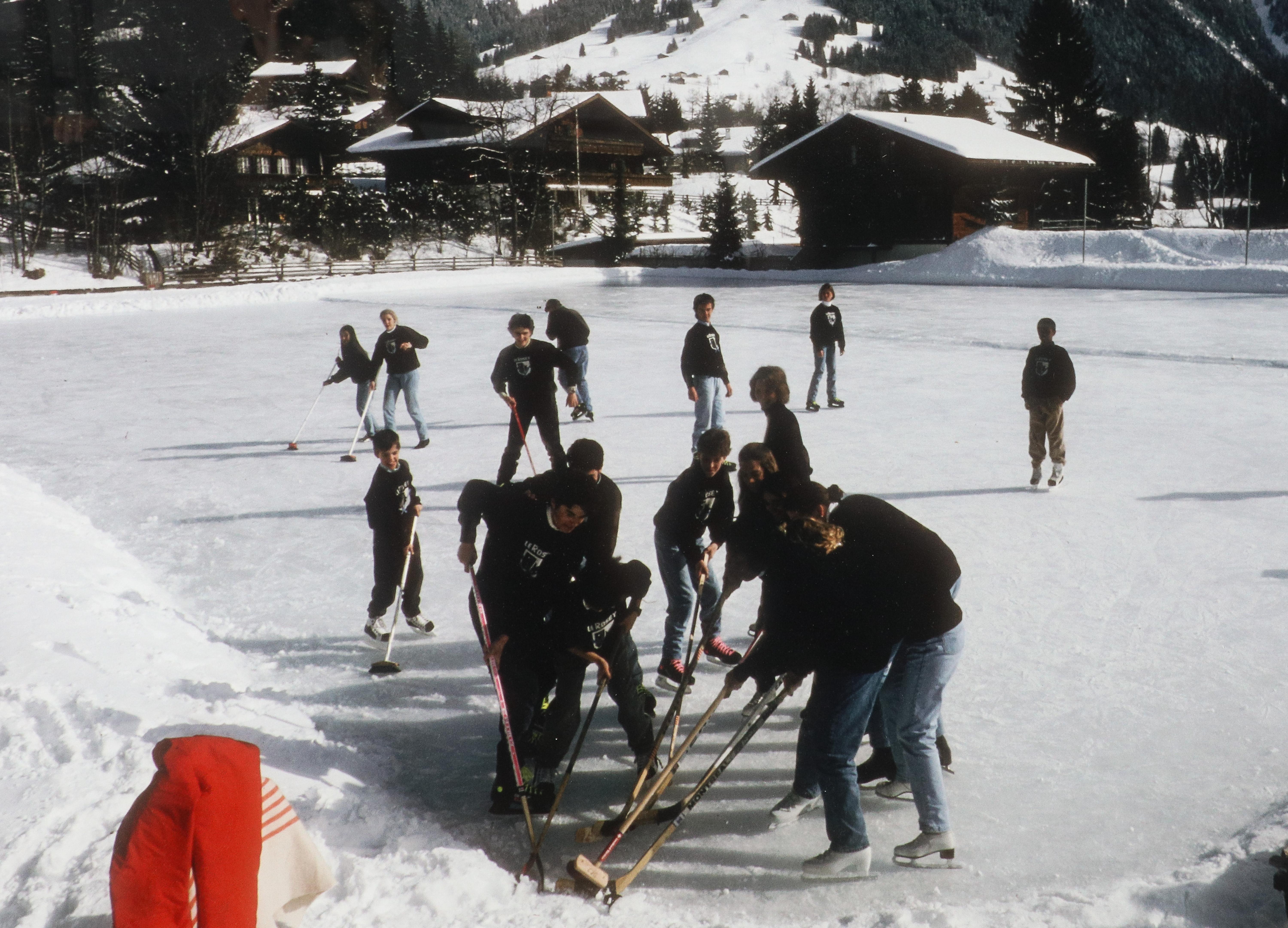 Ice Hockey Framed Print by Slim Aarons, 1992 In Excellent Condition For Sale In New York City, NY