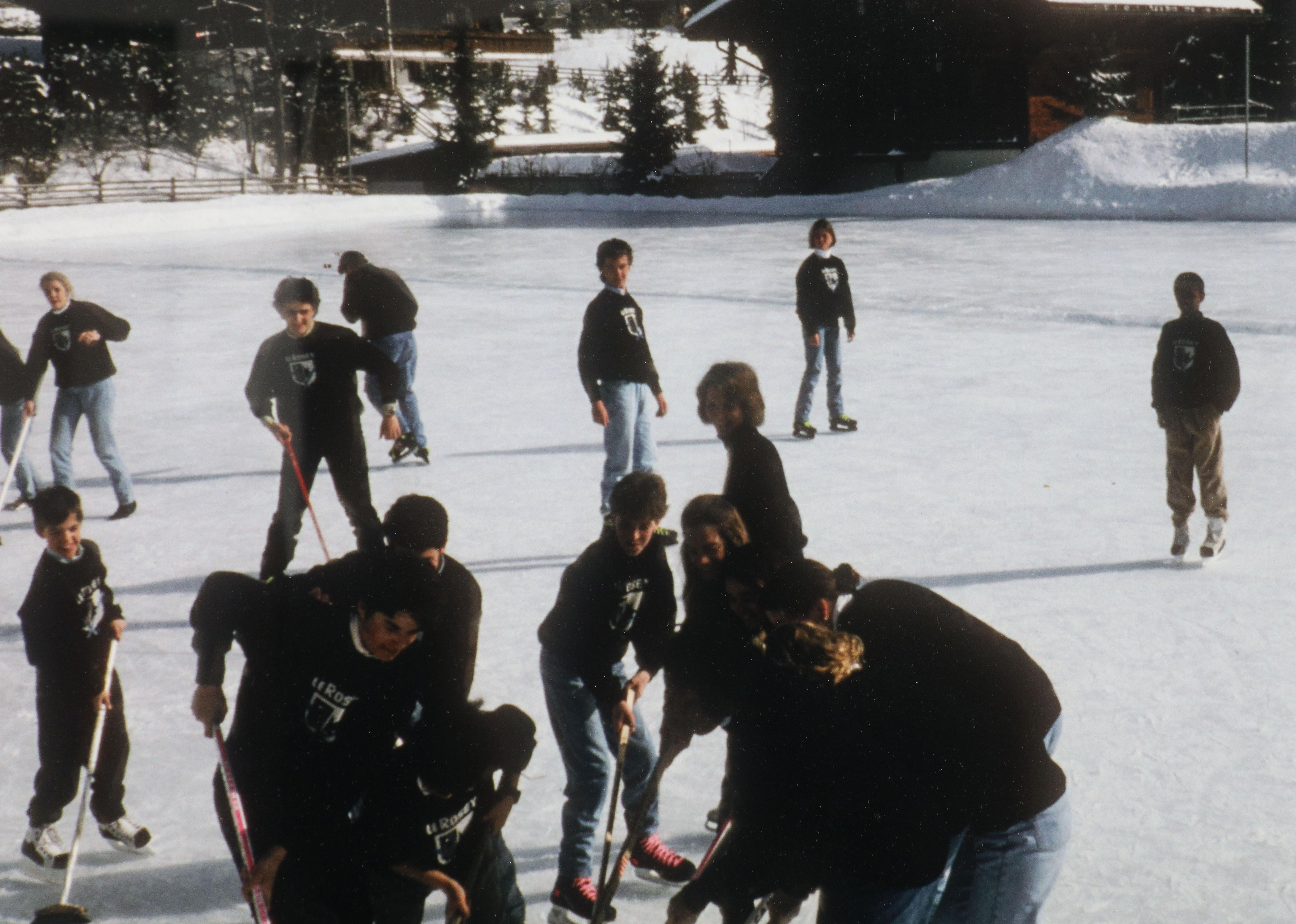 Late 20th Century Ice Hockey Framed Print by Slim Aarons, 1992 For Sale