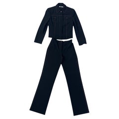 Ice Jeans by Iceberg Vintage 3-Piece Black Stretch Denim Set
