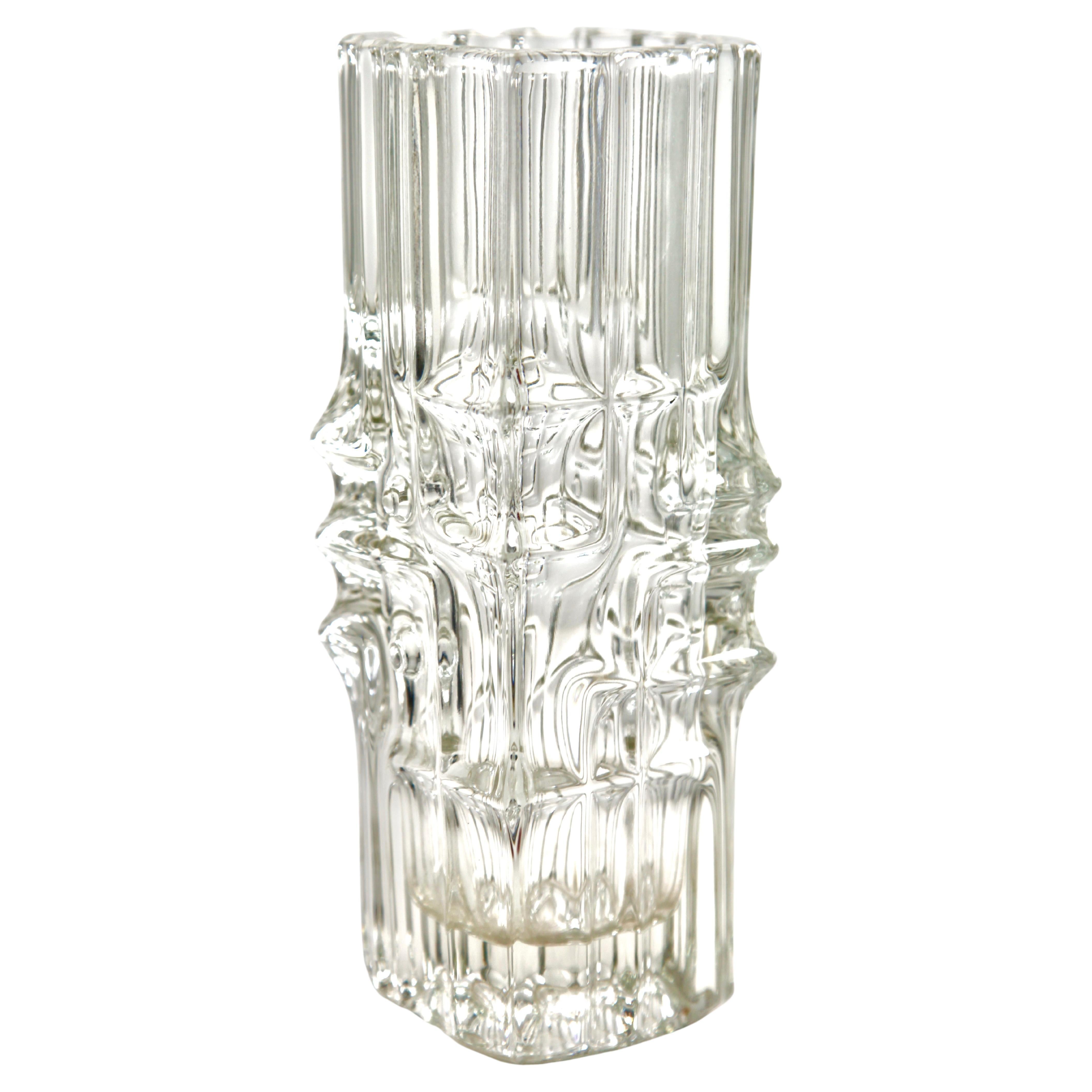 Ice Melting Vase 617 by Vladislaw Urban for Rosice Glass Tsjechoslowakia, 1968