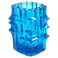 Retro Ice Melting Vase 617 by Vladislaw Urban for Rosice Glass Tsjechoslowakia, 1968