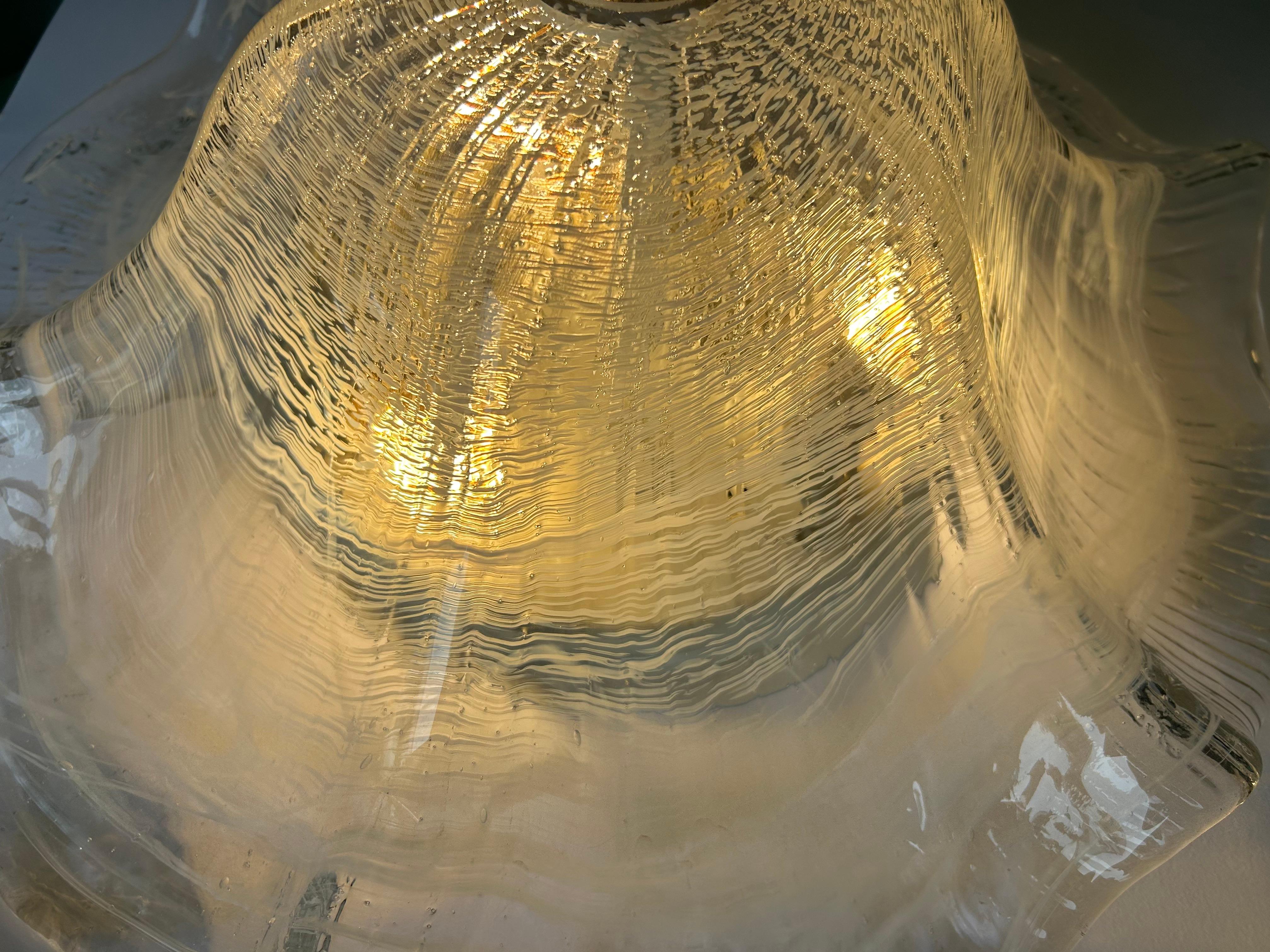 Italiano Ice Queen, Gorgeous Murano Ceiling Light, 1990's in vendita