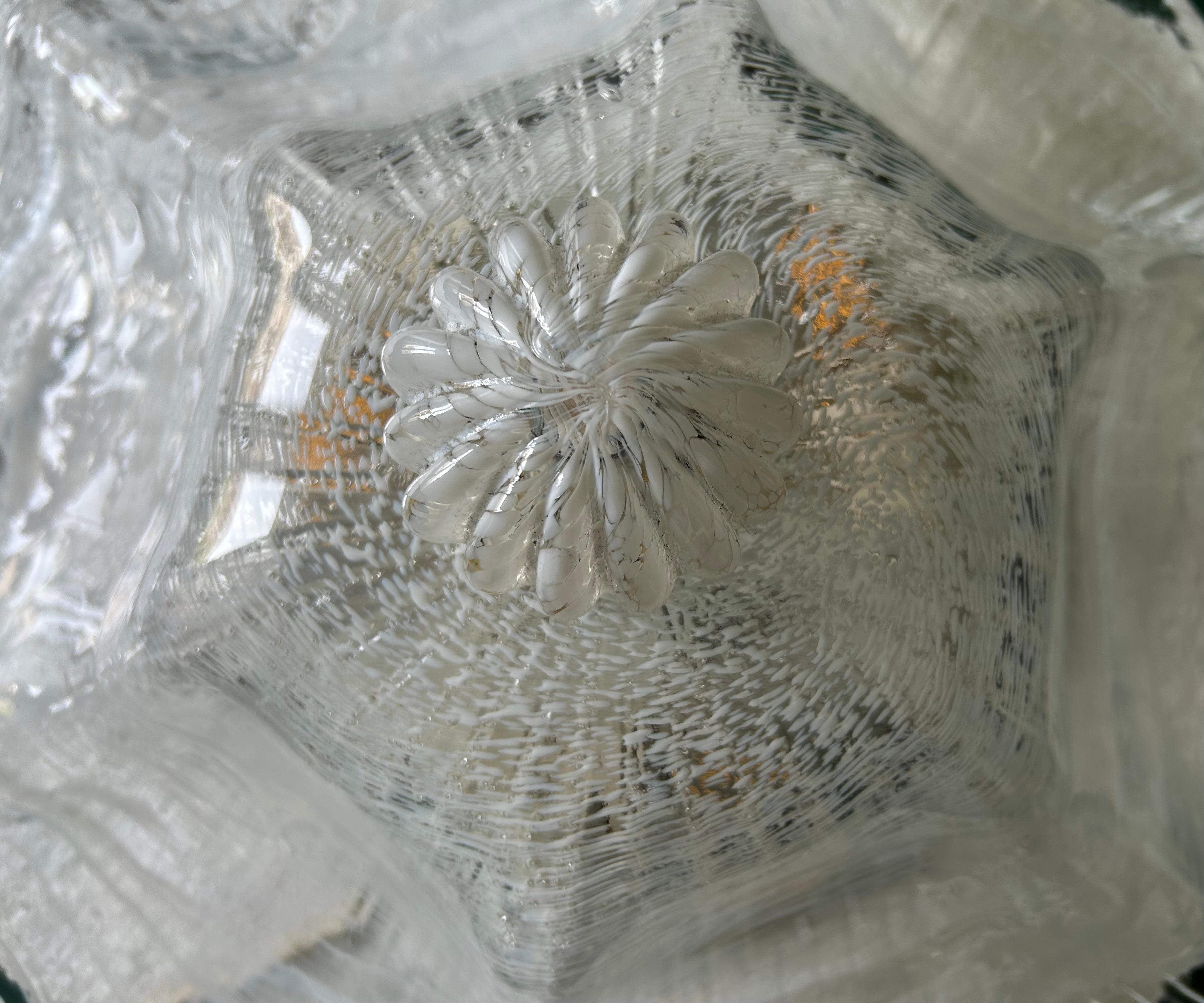 Ice Queen, Gorgeous Murano Ceiling Light, 1990's in vendita 7