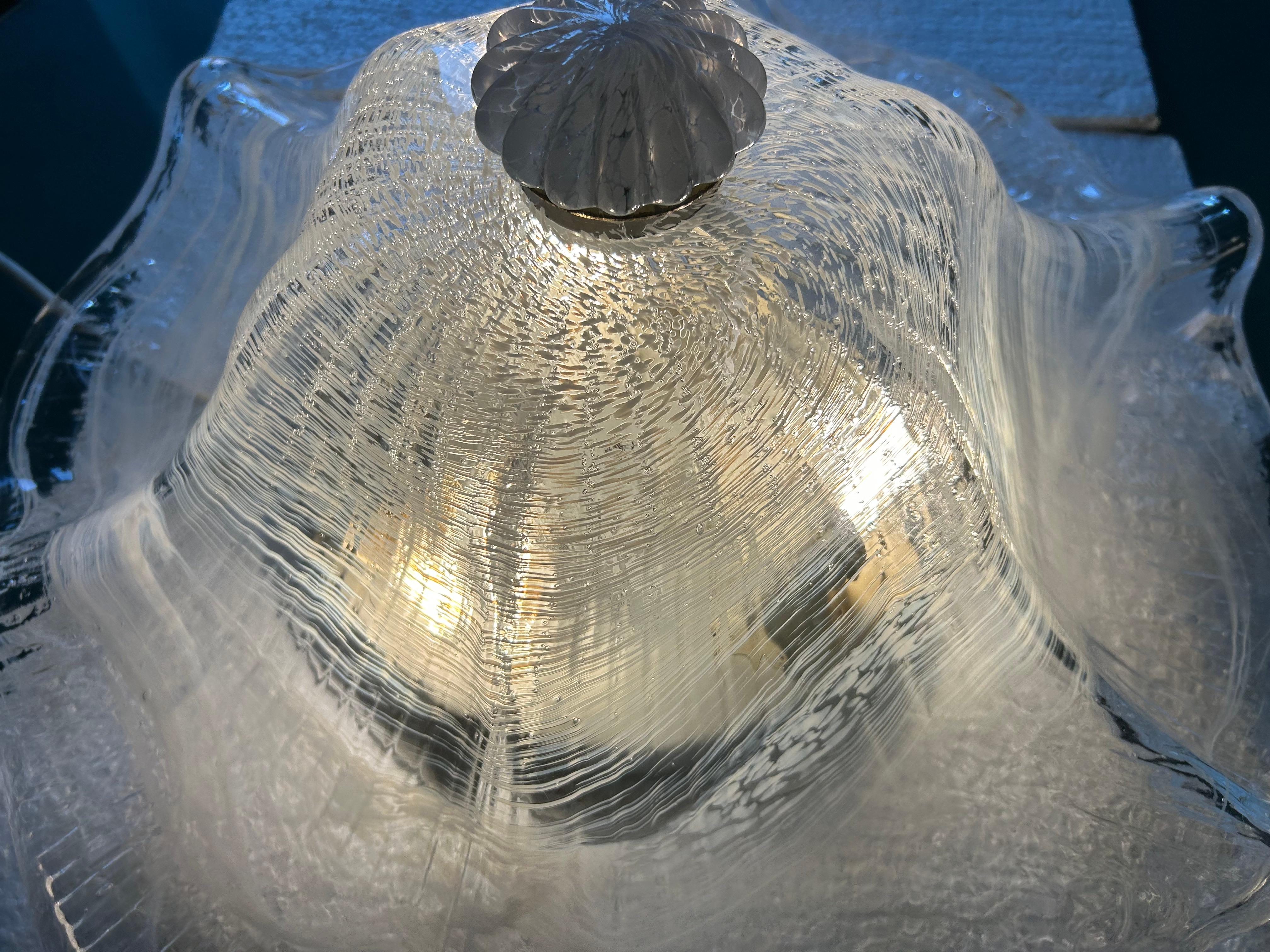 Ice Queen, Gorgeous Murano Ceiling Light, 1990's in vendita 8