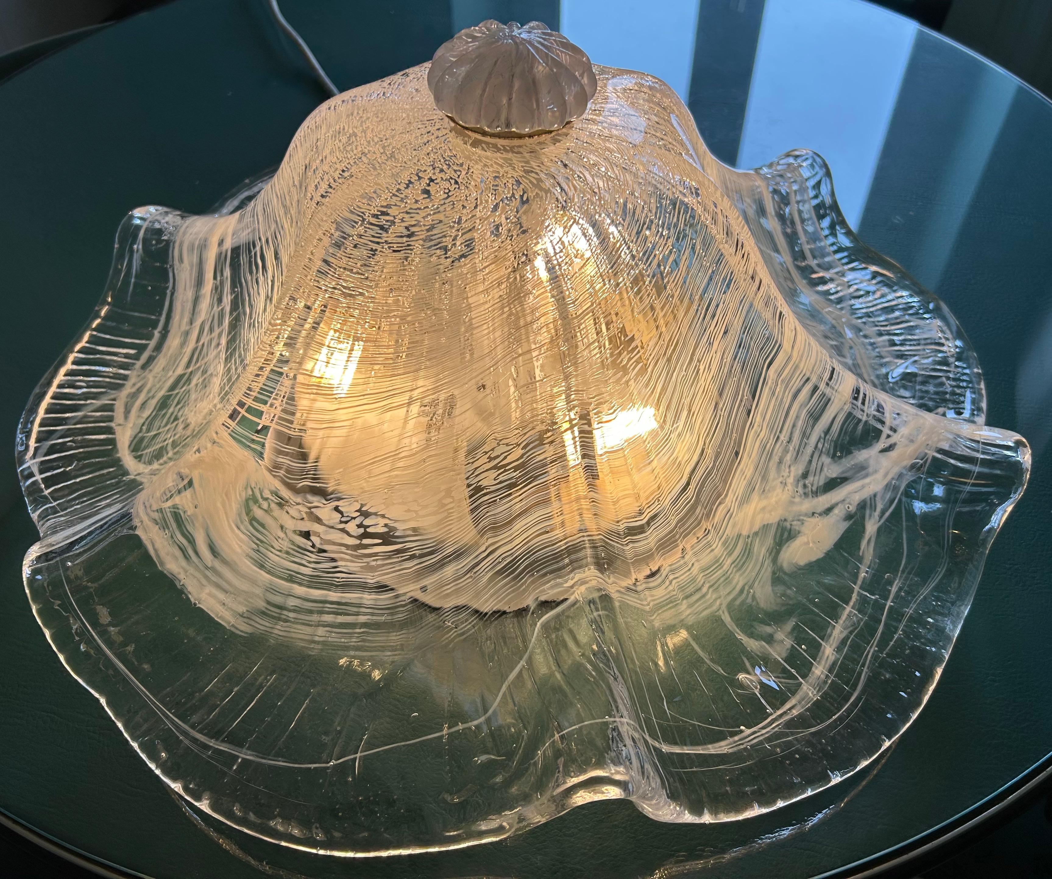 Ice Queen, Gorgeous Murano Ceiling Light, 1990's in vendita 2