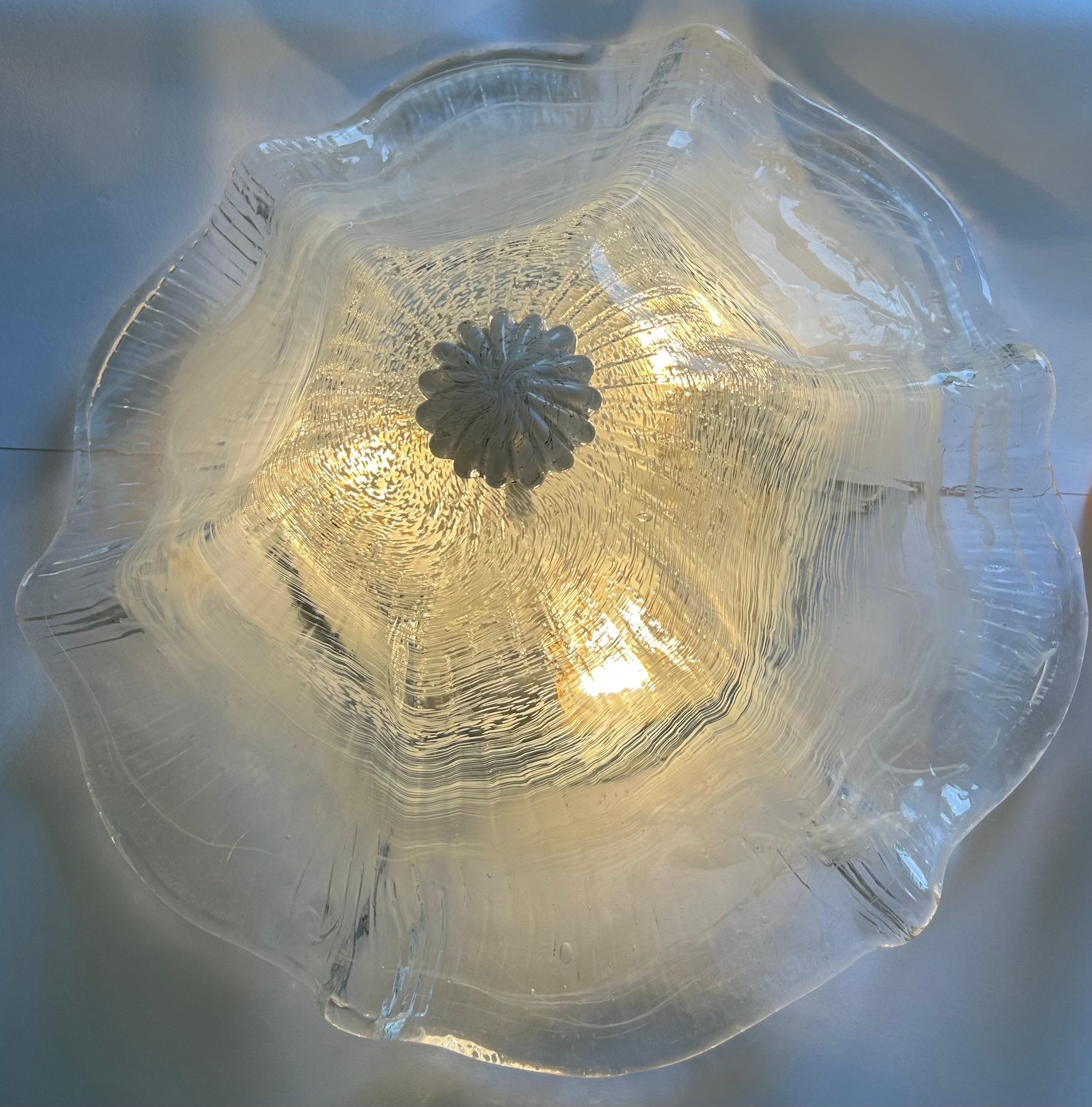 Altro Ice Queen, Gorgeous Murano Ceiling Light, 1990's in vendita