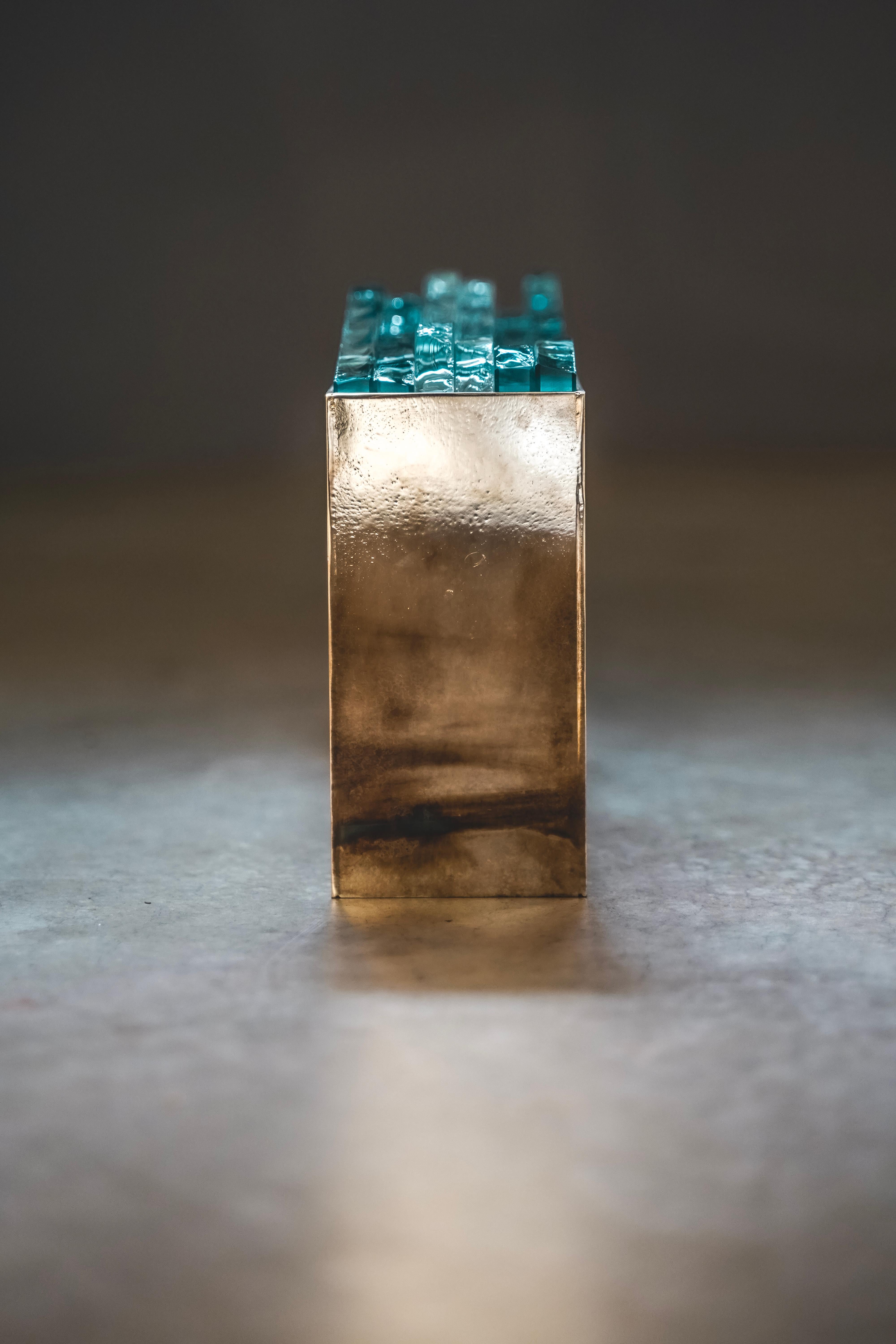 Applique en glace, argent et verre d'Angela Ardisson Neuf - En vente à Milano, IT