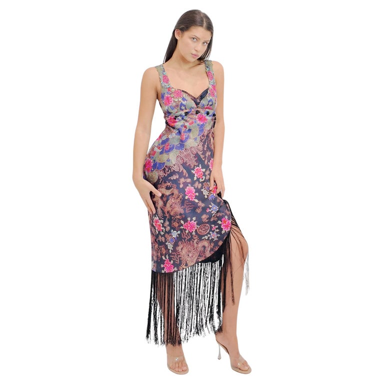 sachin and babi light blue dress Shyanne Women's Embroidered Fringe Midi Dress