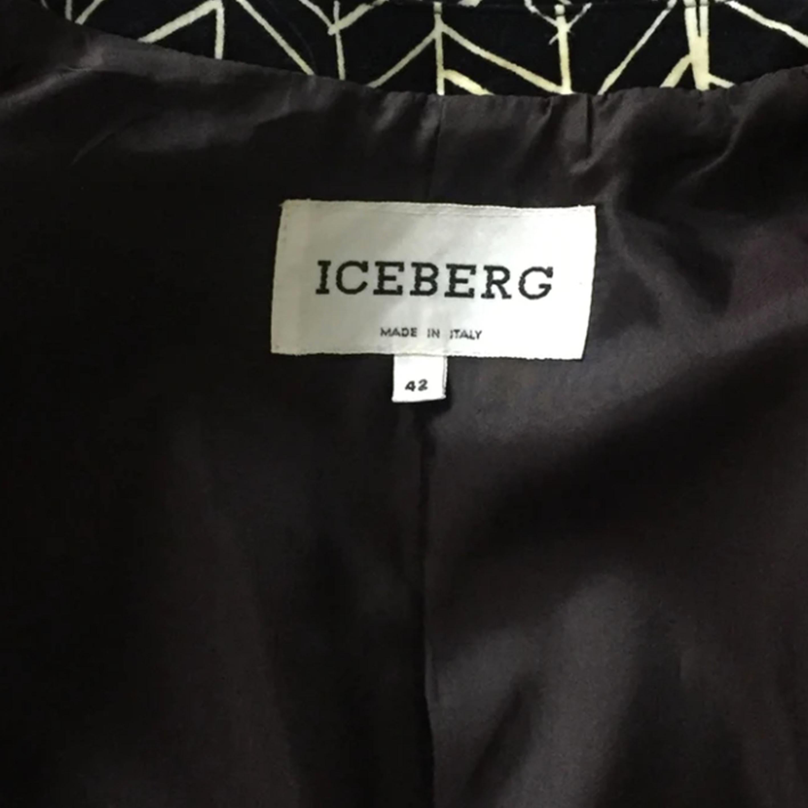 ICEBERG FW96 Black and white tailored jacket 2