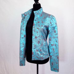 Iceberg jacket turquoise metallic iridescent fall/winter 2000