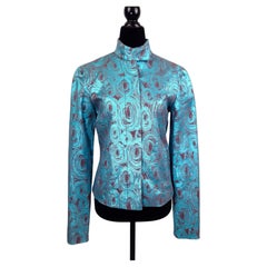 Iceberg jacket turquoise metallic iridescent fall/winter 2000