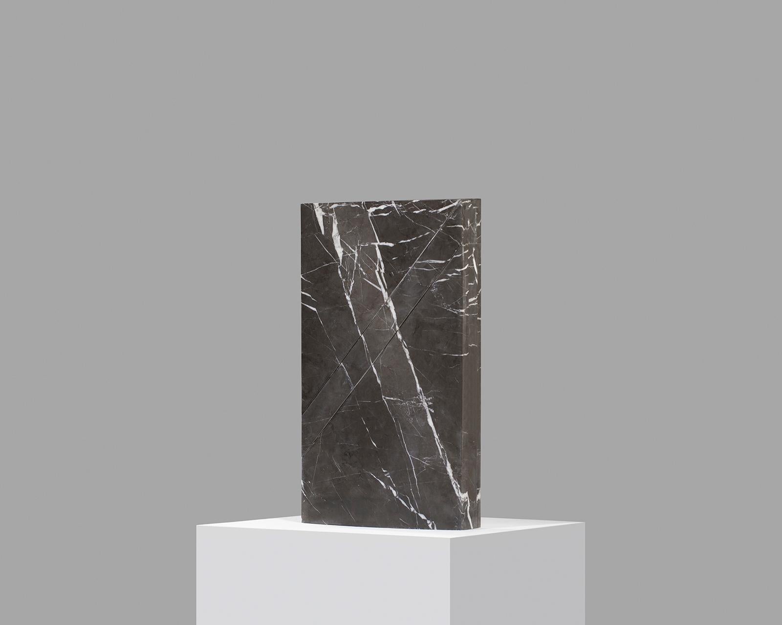 Doric marble table lamp by Carlos Aucejo
Dimensions: 44 x 25.5 x 9 cm 
(Exists also in large version 58 x 33.6 x 11.8 cm) 
Materials: Pietra Grey Marble

Iceberg
It is a functional sculpture made with Pietra Grey (Iranian marble). The piece is