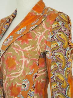 Iceberg velvet cahemire print Jacket