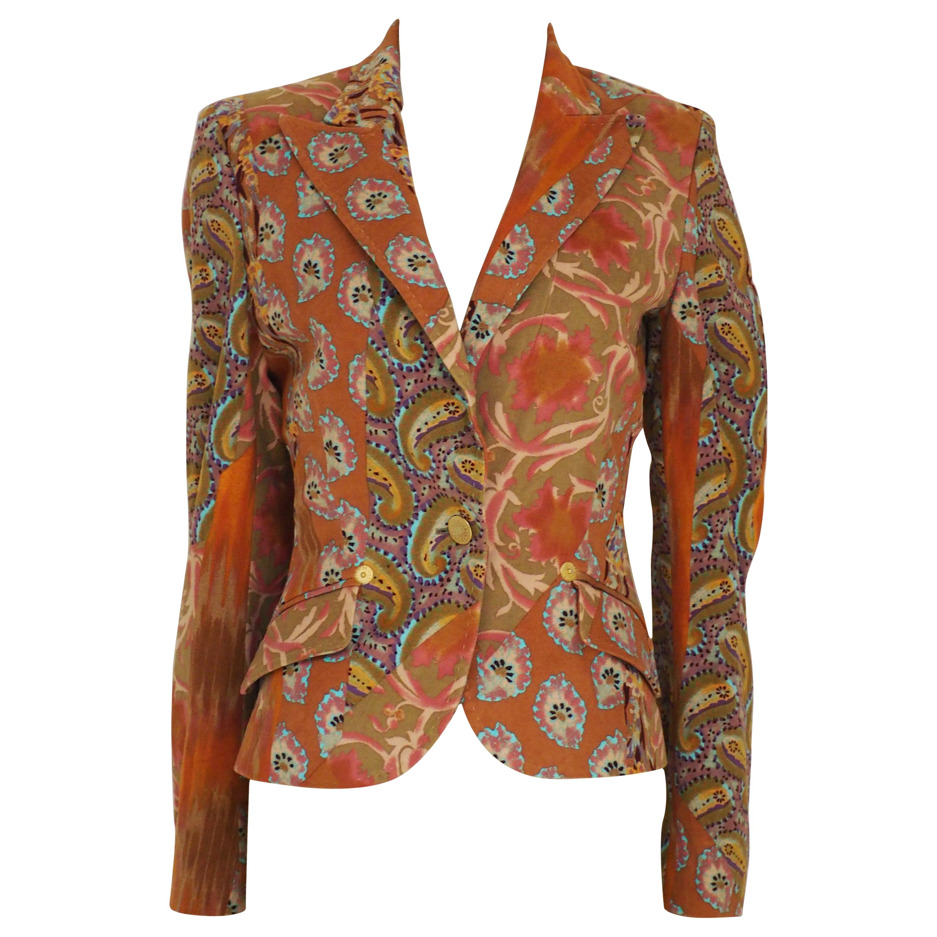 Tapestry jacket with mink fur, c. 1950s at 1stDibs