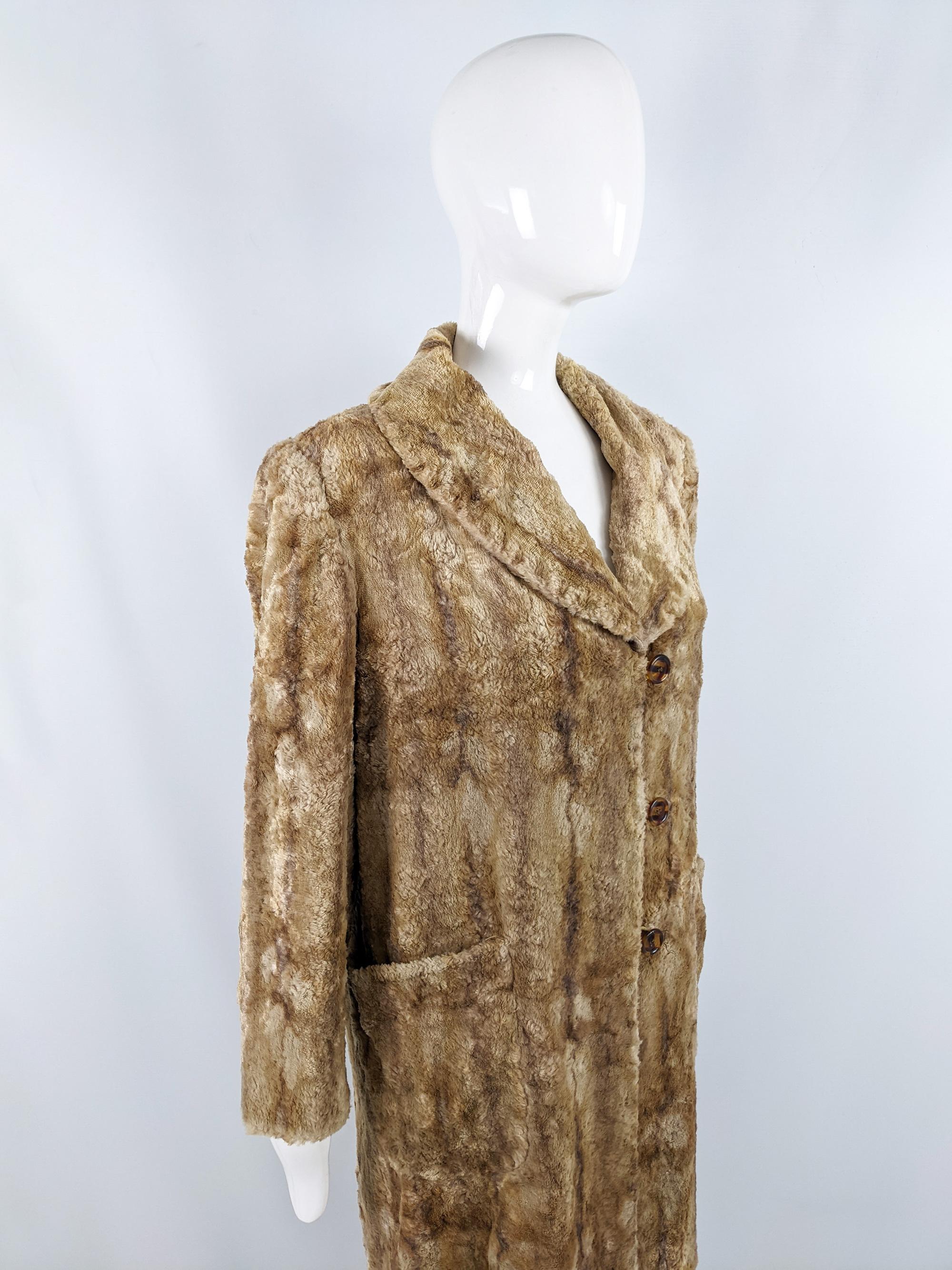 Iceberg Vintage Años 80 Mujer Rubia Piel sintética 80s Hombreras Chaqueta Abrigo en Bueno estado para la venta en Doncaster, South Yorkshire
