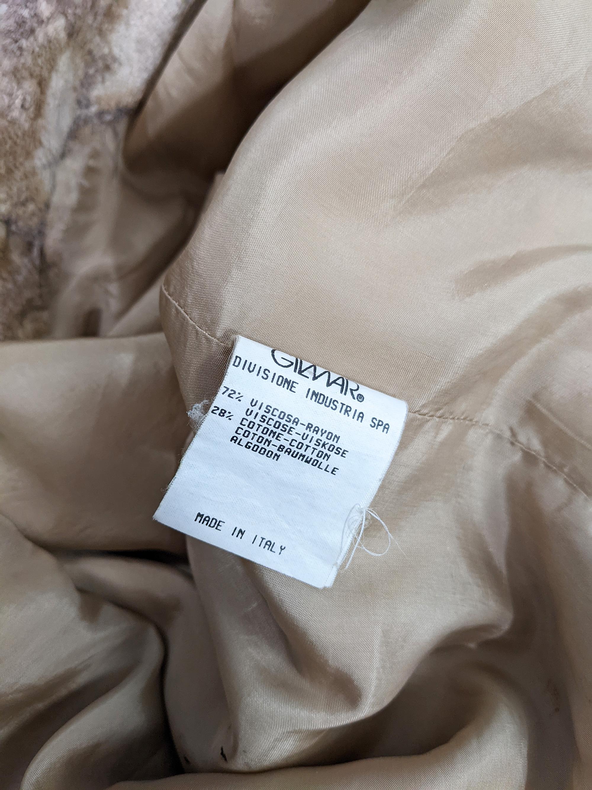 Iceberg Vintage Años 80 Mujer Rubia Piel sintética 80s Hombreras Chaqueta Abrigo en venta 3